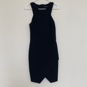 Zara Dresses | Zara Trafaluc Asymmetrical Bodycon Dress Black - Size M